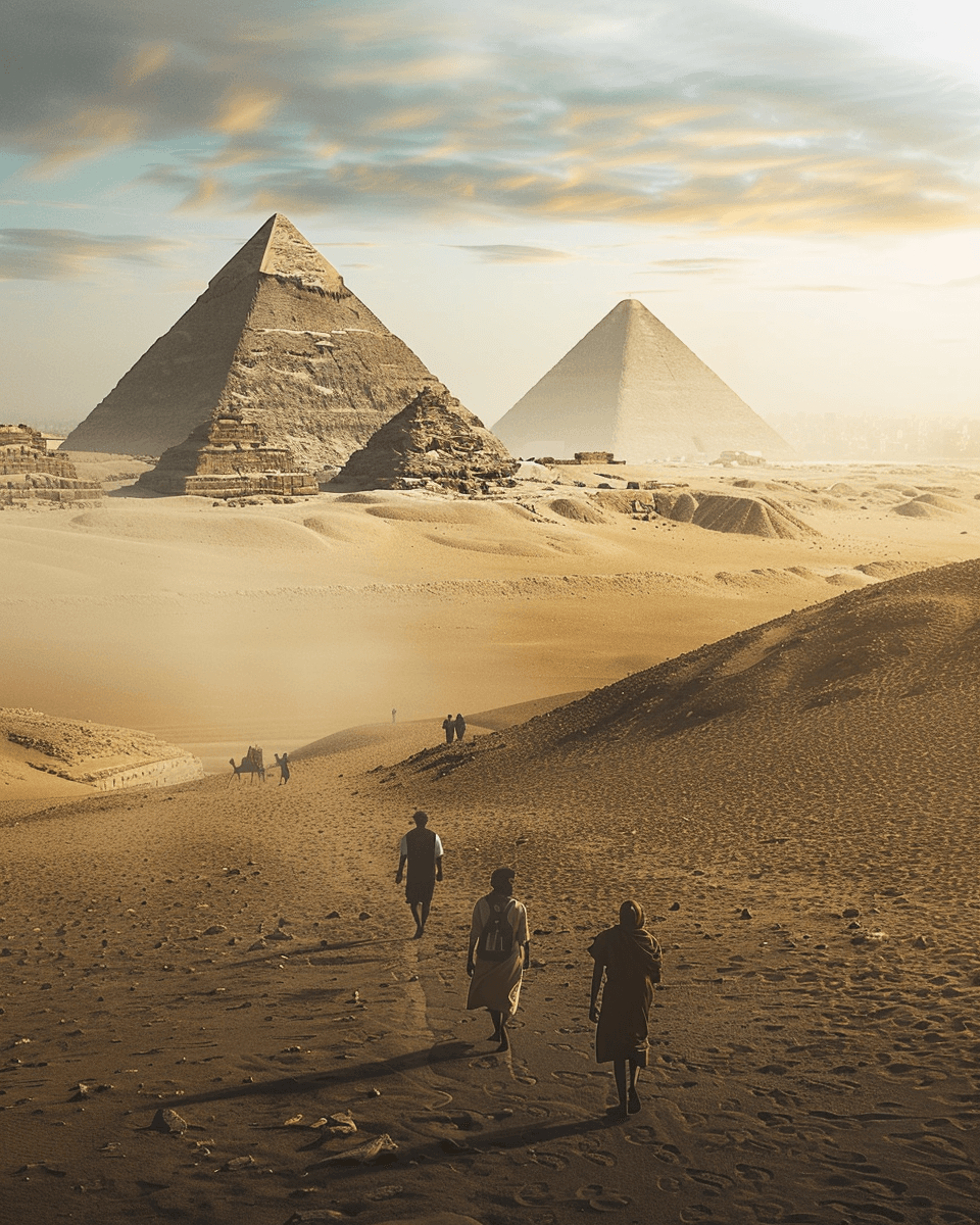 Scenic Egyptian landscape journey